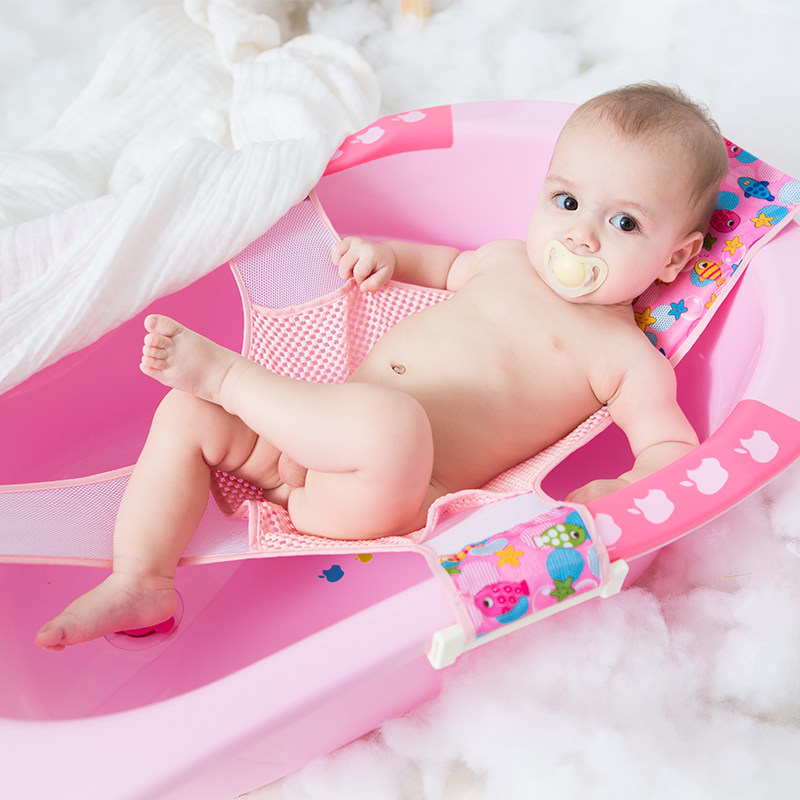 新生儿洗澡网兜儿童浴床婴儿洗澡架宝宝浴架洗澡盆支架沐浴架浴盆