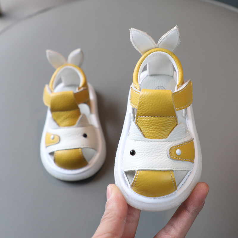 夏季包头宝宝凉鞋男童软底防滑0一1-3岁婴儿鞋子女幼儿学步鞋透气