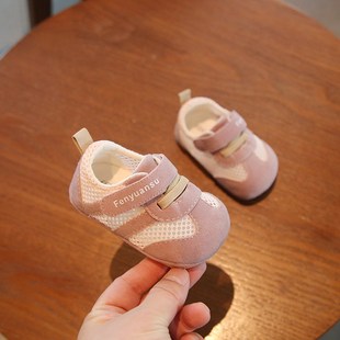 夏季新款一岁男宝宝凉鞋防滑6到12个月婴儿学步鞋网面婴幼儿鞋女8