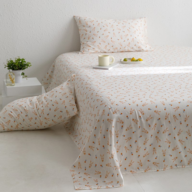 母婴全棉双层纱床单单件春秋100单双人被单床上用品