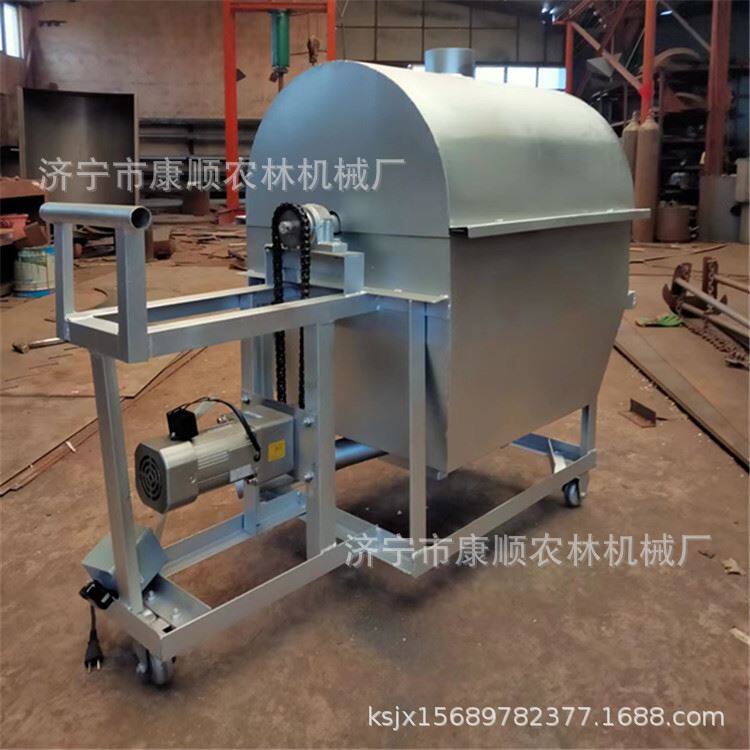河南静音豆子芝麻炒货机 筒沫板栗炒货机图片 新款煤炭加热炒货机