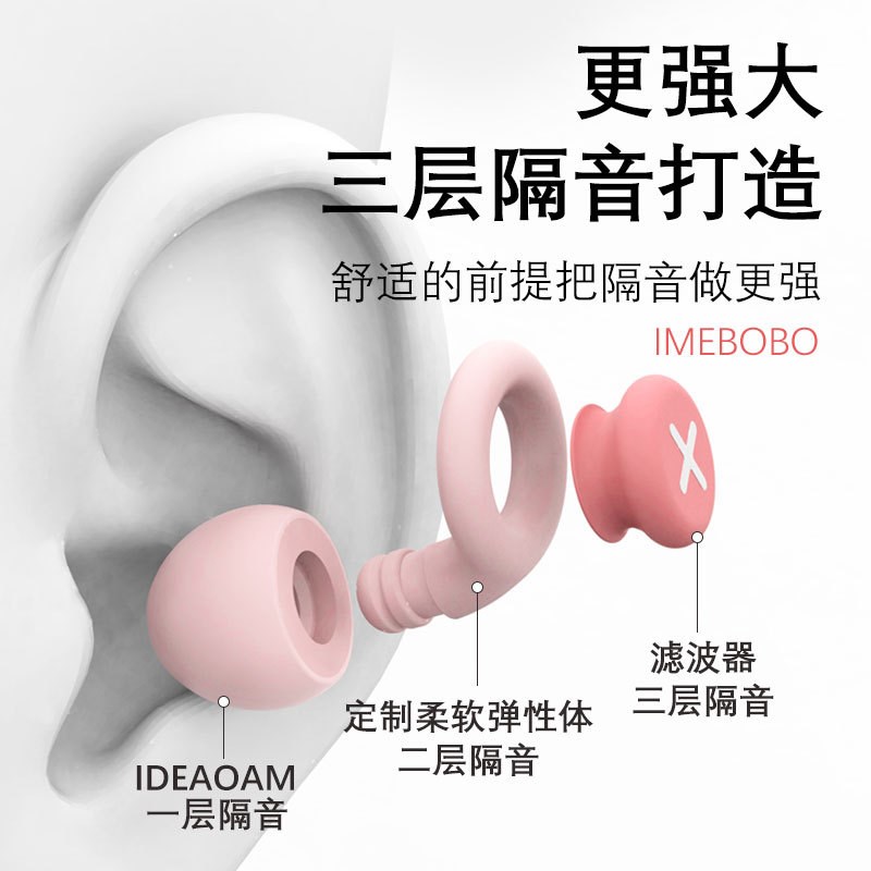 儿童耳塞睡眠睡觉超级隔音不伤耳婴儿宝宝防吵小耳道降噪神器