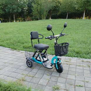 电动三轮车小型家用折叠车单人轻便锂电代步三轮车