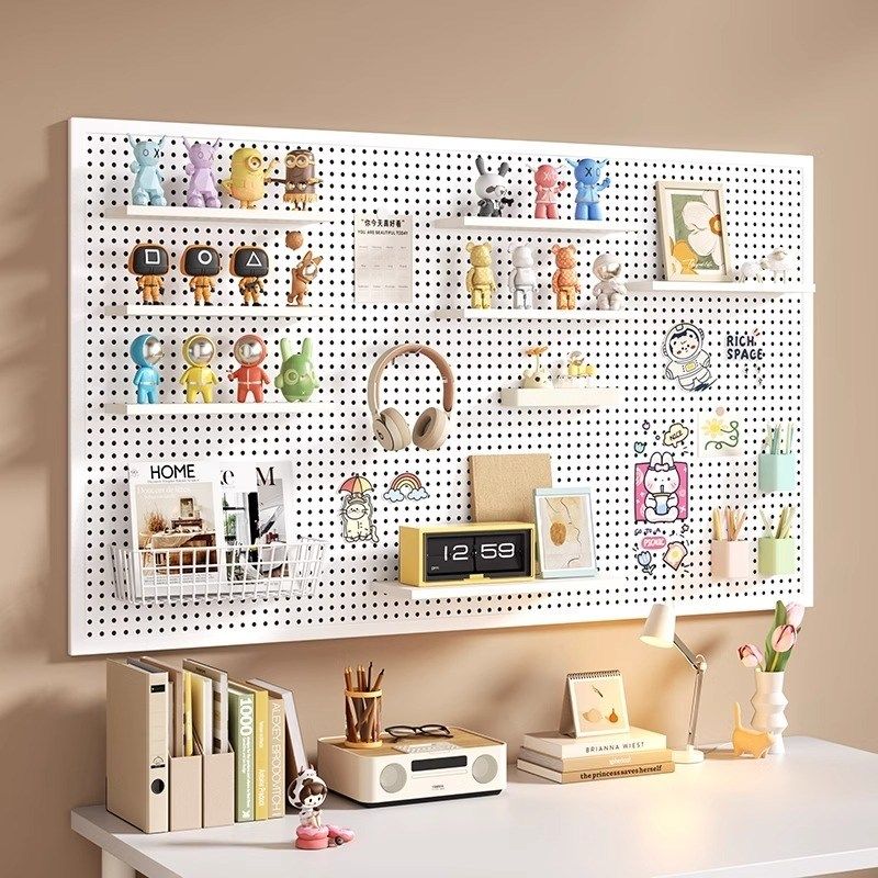 圆孔洞洞板墙上置物架货架不锈钢收纳五金工具万能挂板墙挂钩金属,住宅家具,搁板/置物架/家用陈列架,淘宝优惠券,粉丝福利购,淘宝优惠卷