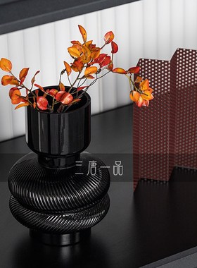 客厅展示柜软装新中式书房书柜书桌台面博古架软装陈列室装饰品