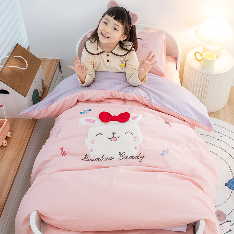 幼儿园被子三件套宝宝入园被褥午睡被套六件套儿童床上用品