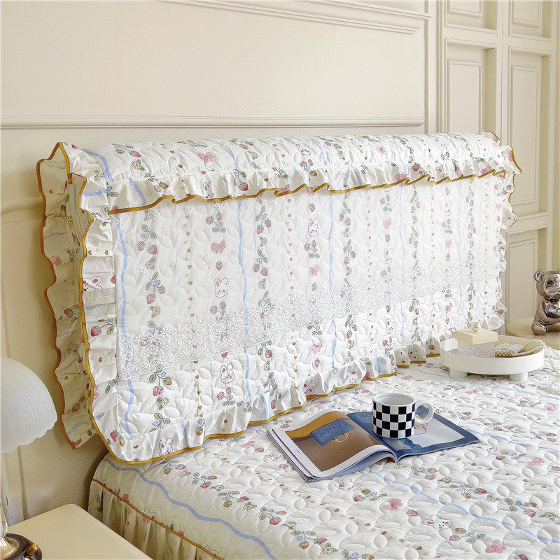 碎花全棉蕾韩版床头罩纯棉加厚床头护套木板床头皮床保护罩,居家布艺,床头罩,淘宝优惠券,粉丝福利购,淘宝优惠卷