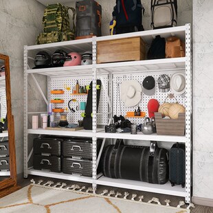 洞洞板货架露营装备置物架落地多层地下室阳台五金工具收纳架子
