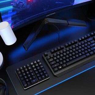 机械数字键盘茶轴左撇子左手密码财务笔记本电脑外接数字区小键盘