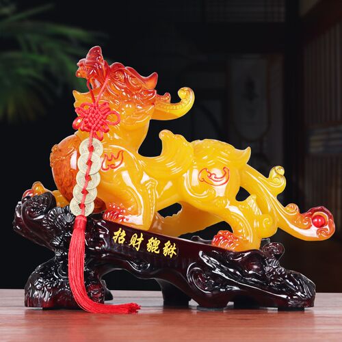 招财貔貅摆件聚财皮丘高档办公室老板桌客厅前台装饰店铺开业礼品