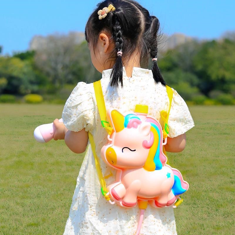 儿童背包水枪g大容量玩具沙滩呲喷水枪自动抽拉式打水仗神器男女