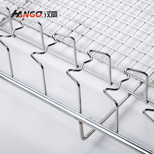 汉高橱柜厨房拉篮304不锈钢碗碟拉篮双层抽屉开门碗架置物架碗篮