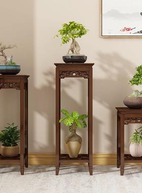 花架子ZG-63515置物架室内花台盆花客厅落地式吊架仿古花几兰中式