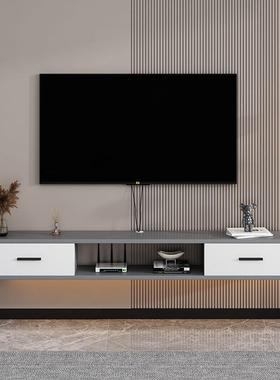 空电视柜壁19236挂式储物柜小户型客机顶盒收悬纳墙架柜子厅挂式