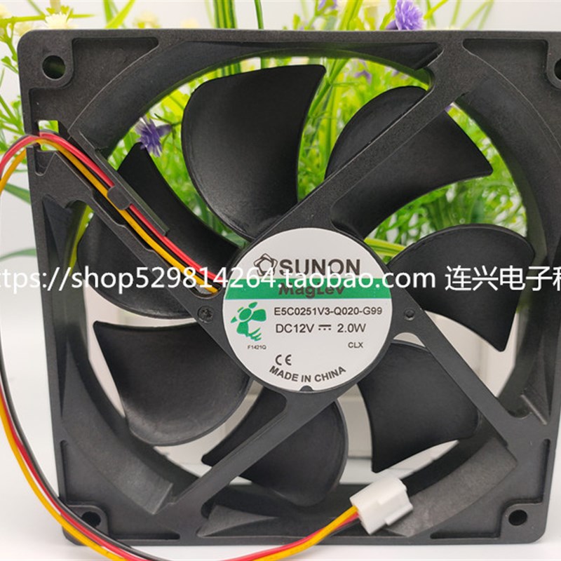 全新建准 SUNON 12025 12V电源机箱风扇E5C0251V3Q020G99 K471D