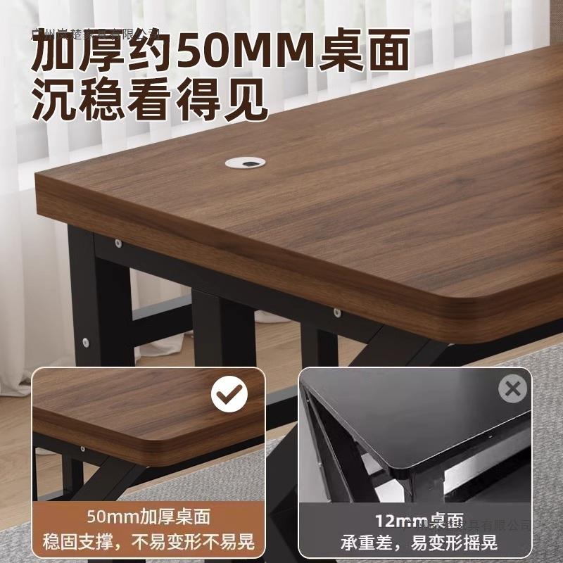 实木电脑桌用台公式家办桌书桌卧室电竞桌长形方学生写曦雅字桌工