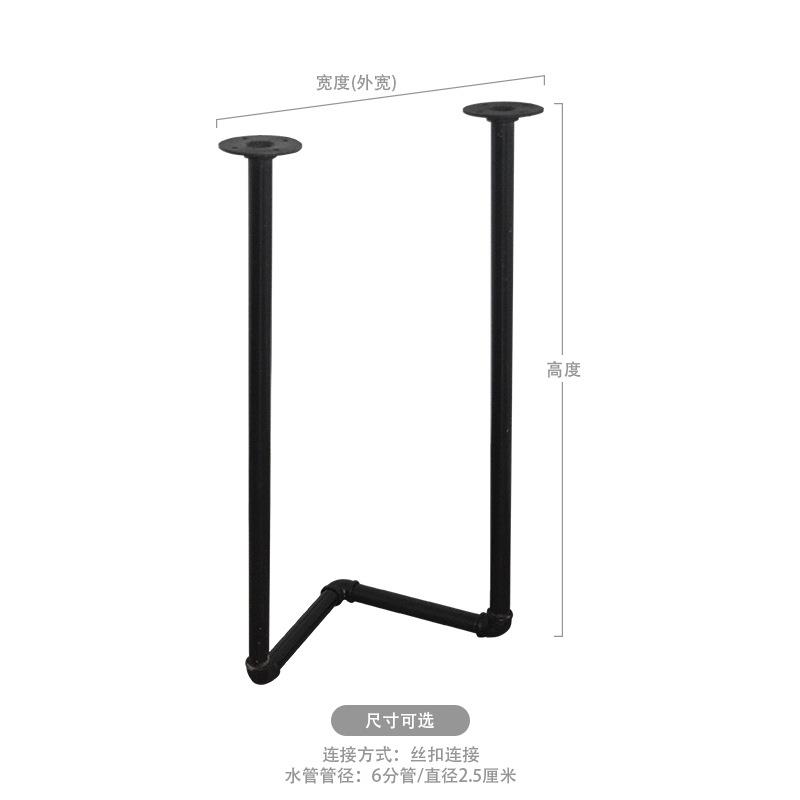 loft美镀122式工业水管桌架办公客书桌网吧锌铁管桌厅腿桌脚餐厅