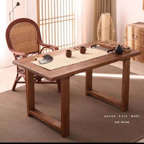 榆老木木大板桌子实木长桌长方形63677427餐桌茶桌会议原桌民宿商