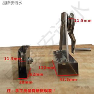 加厚旗杆钢件配 锈手摇升不降滑轮 手IZJ拉绳旗帜吊轮轮子升旗轮