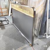 不锈钢玻璃led灯光挡餐厅隔卡座围板栏发火tj ylzny锅店矮屏风断