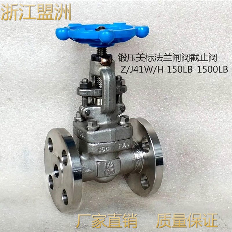 锻压不锈钢F304 F321 F316 美标法兰闸阀/截止阀 Z/J41W-150LB/RF