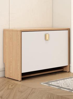 J^翻斗换鞋凳北原木FS755355白色灰色1欧7/24cm厚穿凳鞋家用小鞋