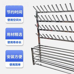 不锈钢藏水鞋架雨靴挂堂鞋架食冷靴库水产VCD车间换鞋架水烘干沥