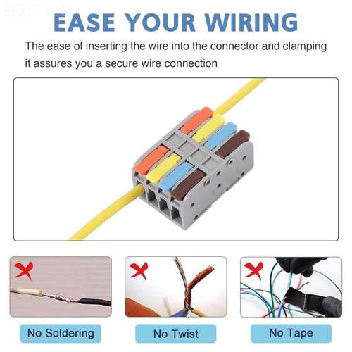 10PCS Lever Wire CConnectors, Han默认项dPrcotectin g 4 ondut