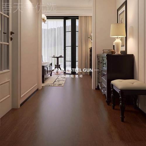 ll法瓷式中古柔光天鹅绒焦木纹砖糖客厅卧室阳台8TGS000x80防滑地