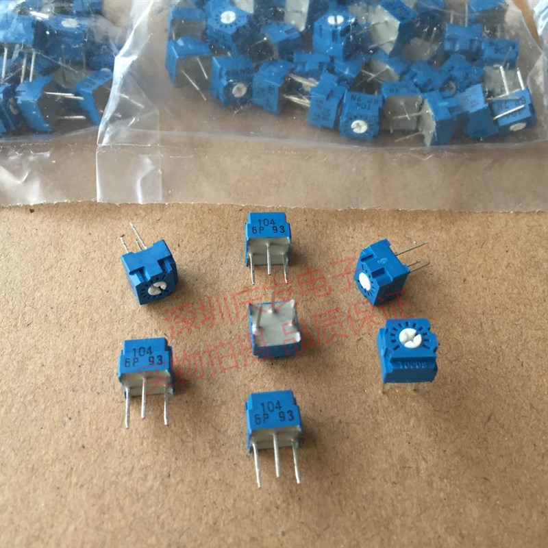 日本TOCOS 单圈顶调 精密可调电阻GF063PB B104K 100K 同用3362P