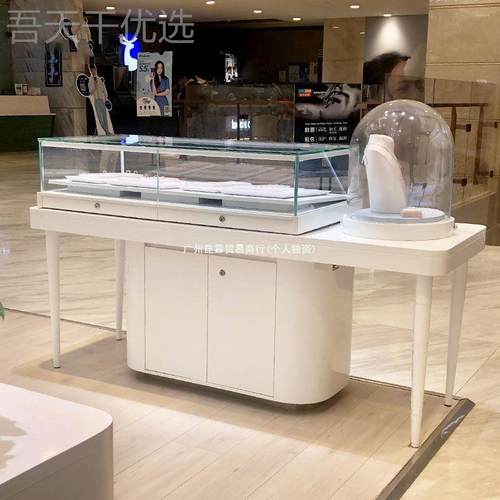 珠宝展PTQ示玉器饰展首柜商场产品陈列柜玻璃柜台银品饰玉石
