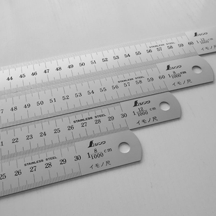 日本亲和企鹅钢直尺铸物尺铸模尺比例尺亚光面千分之8/10/12/15