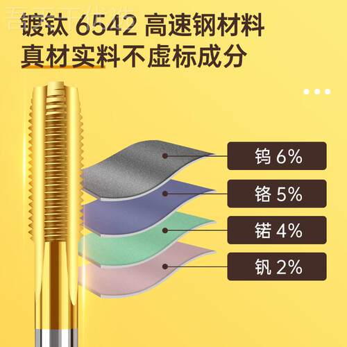 t镀钛m细CRG牙机用丝锥丝攻直槽高速钢攻丝钻头mk34m15m6m8m10m12