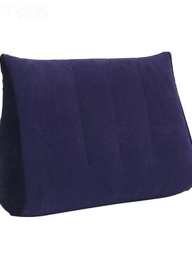 ?三QID角形垫pvc植绒充气三角 便携式垫绒成人植体位现靠枕靠垫货