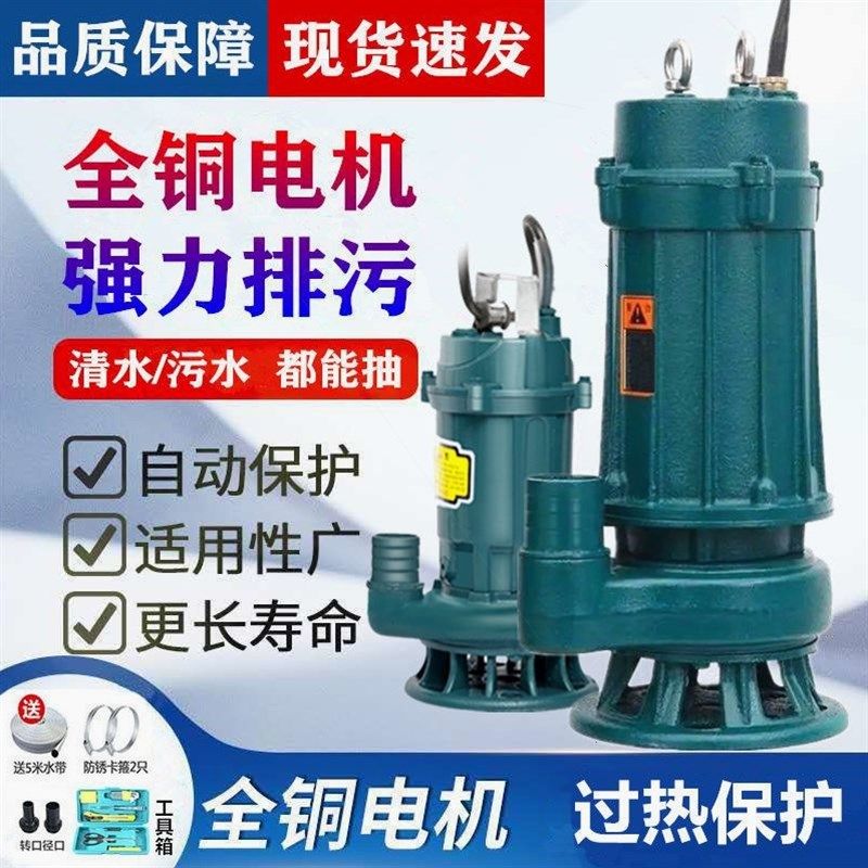 德国进口家用潜水泵220V高扬程农用抽水泵机清水泵污水泵喷泉小型