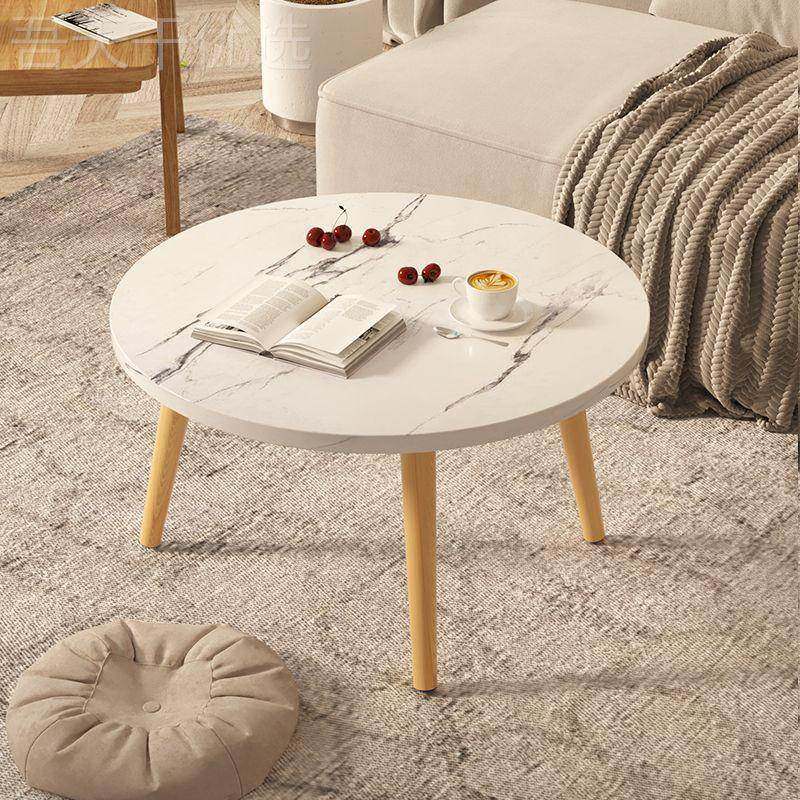 185ll木小子卧室坐地轻几奢茶飘窗简约小木桌小圆桌家用实桌腿桌i