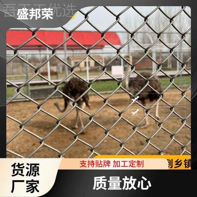 盛邦钢丝网网护围栏荣网栅栏勾花网防护网镀锌铁丝81108网猪栏养