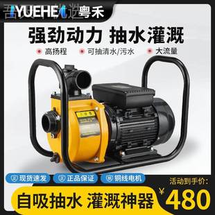 kt家用大量水自吸泵220V抽水泵用流灌WPD溉泵380V污高扬程农离心