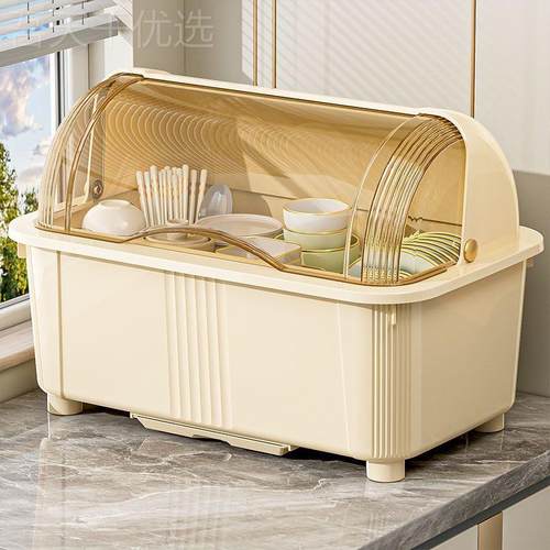 翻厨房MKK筷收纳盒碗柜家碗用带盖一体便携台面置物架大口开盖式