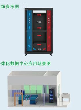 能机柜机房一体TRE智化方单案厂家模块化数据中心 冷通道排双排