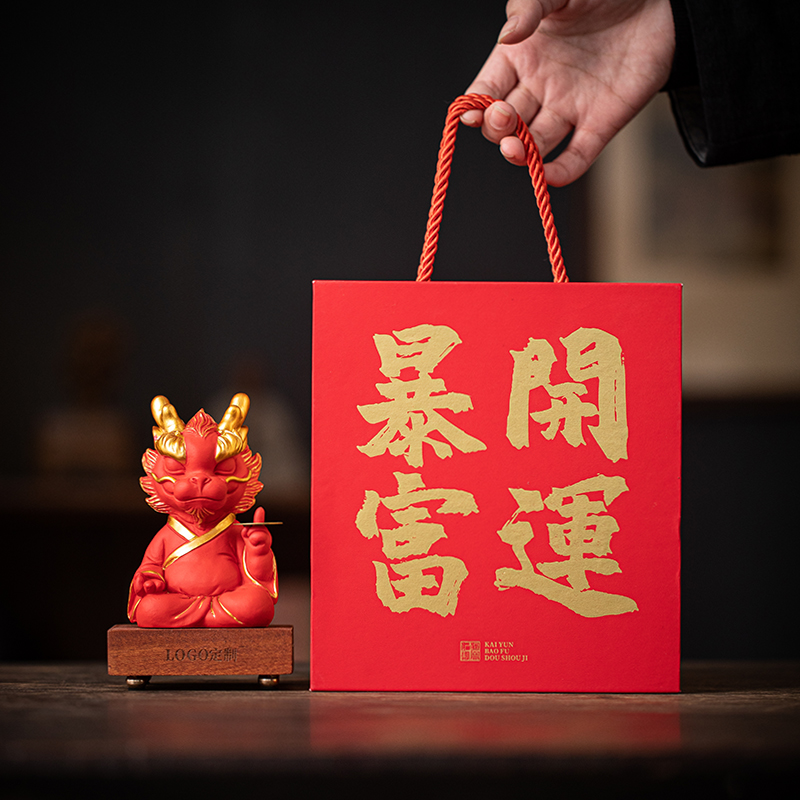 龙系列青砂文创摆件镇纸吉祥物龙手办家居桌面书房景观礼品装饰品
