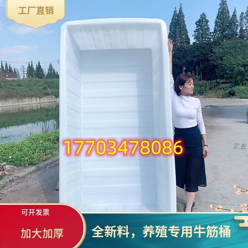 牛筋加厚塑料水箱长方形家用桶槽缸水产养殖养鱼养龟胶盆大号推布
