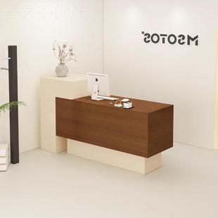 简约现收银台服黑装 店铺小型台美发店吧前台接代 NEC店柜台色女装