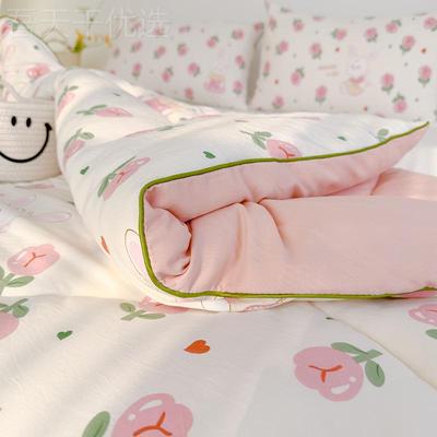 厚双层纱被子床上秋被用品小清49849新春夏被大加豆纤维冬被宿舍