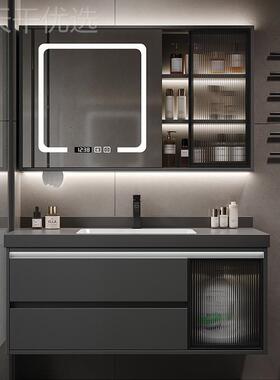 岩板陶瓷NZL无合缝盆浴室柜组间现简约洗手脸盆代卫浴卫生洗漱台