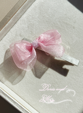 Doris and Mia小众设计新品侧边夹蝴蝶结公主发夹