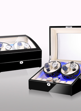 摇表器自动机械手表上链盒上弦盒手表盒旋转盒Q晃表器礼品盒家用