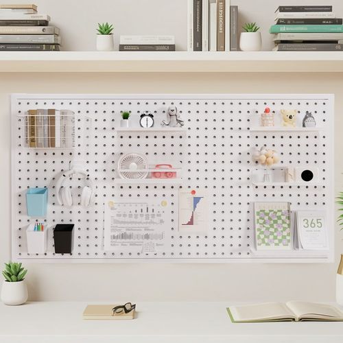 圆孔洞洞板置物架免打孔墙上饰品展示架学习书桌整理收纳宿舍隔板