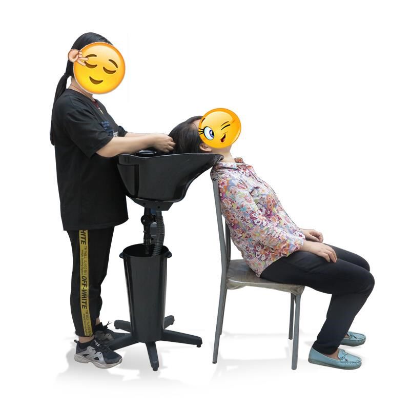 理发店发廊轻g便可移动洗头盆/孕妇小孩病人头疗洗头盘/冲水盆