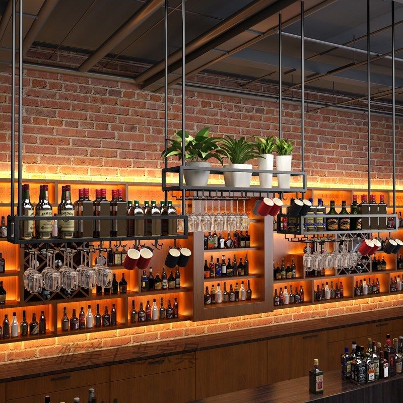 酒吧吊架悬挂式红酒杯倒挂高脚杯餐厅吧台吊顶置物架酒架酒柜装饰,商业/办公家具,红酒架/柜,淘宝优惠券,粉丝福利购,淘宝优惠卷